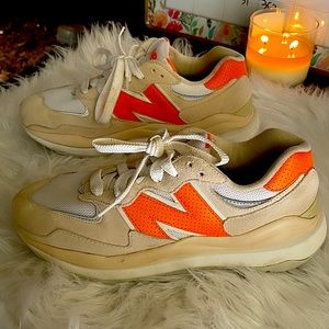 New Balance size 8 in Beige/Orange color.
